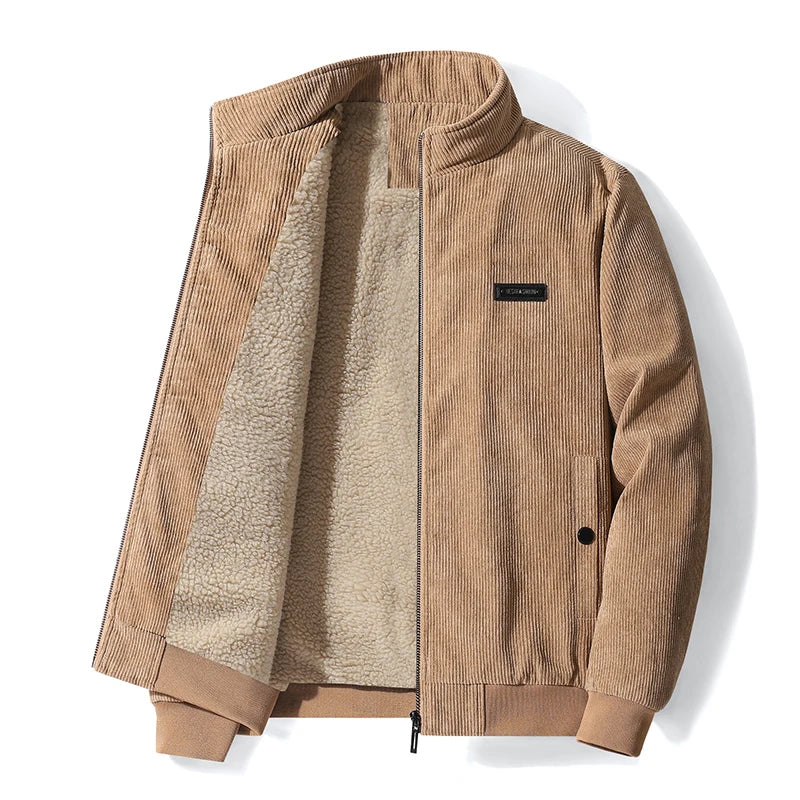Udo | Corduroy jacket with fleece lining