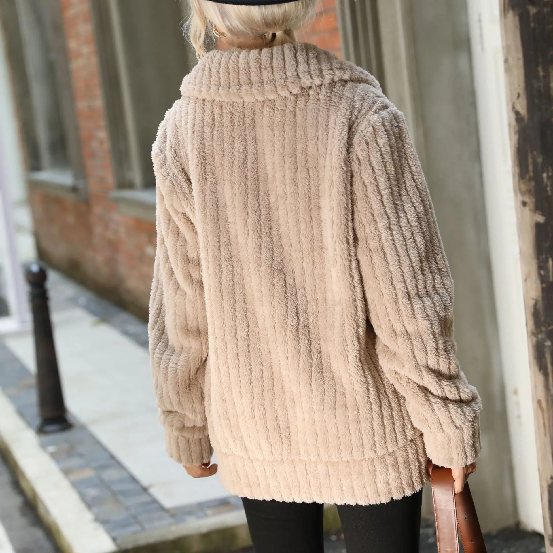 Women's Plush Elegant Jacket, Voluminous Silhouette | Soft-Touch Layer, Confidence-Boosting Fit | 5 Colorways | S–3XL
