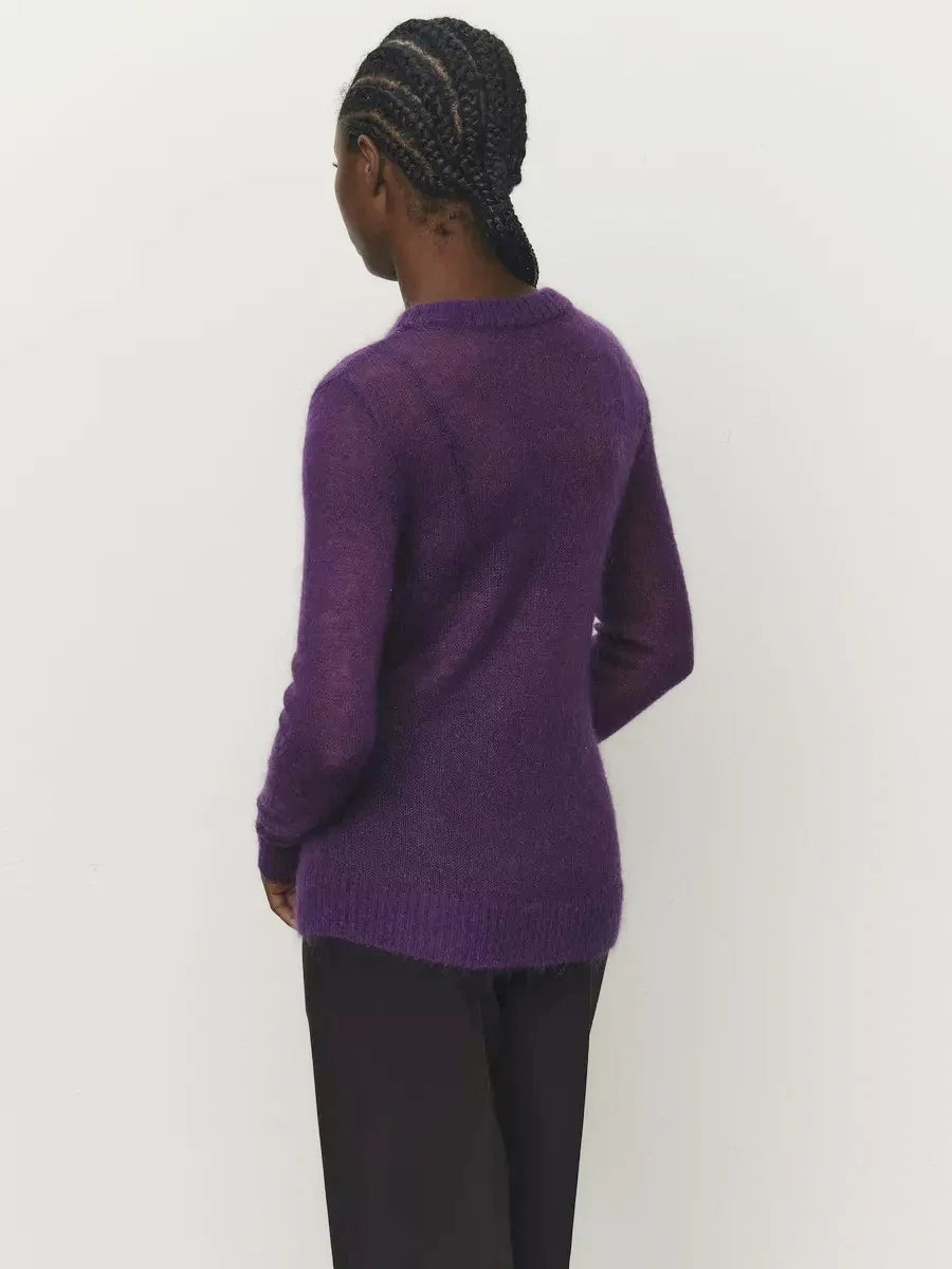 Natasha Womens Crewneck Knit Sweater