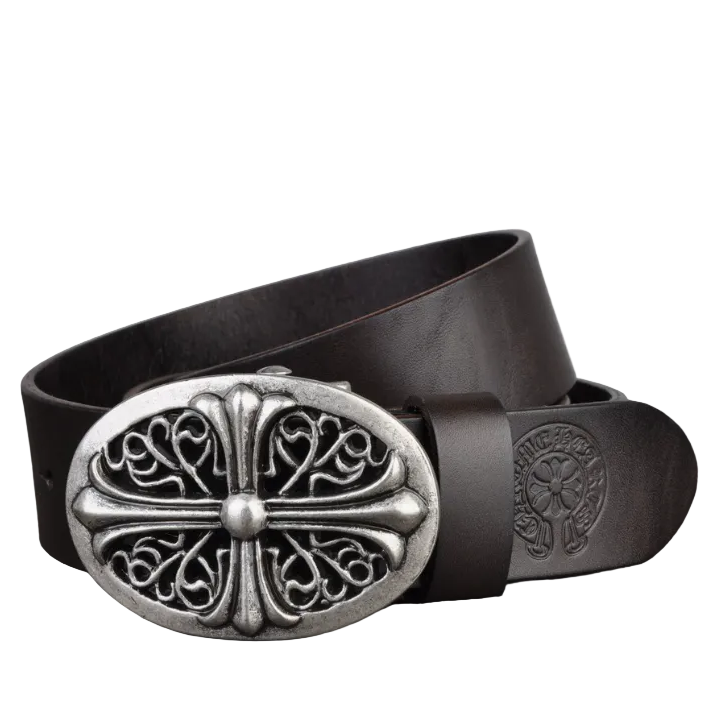 Elbert™ | Men’s Retro Cowhide Leather Belt – Korean Style Casual