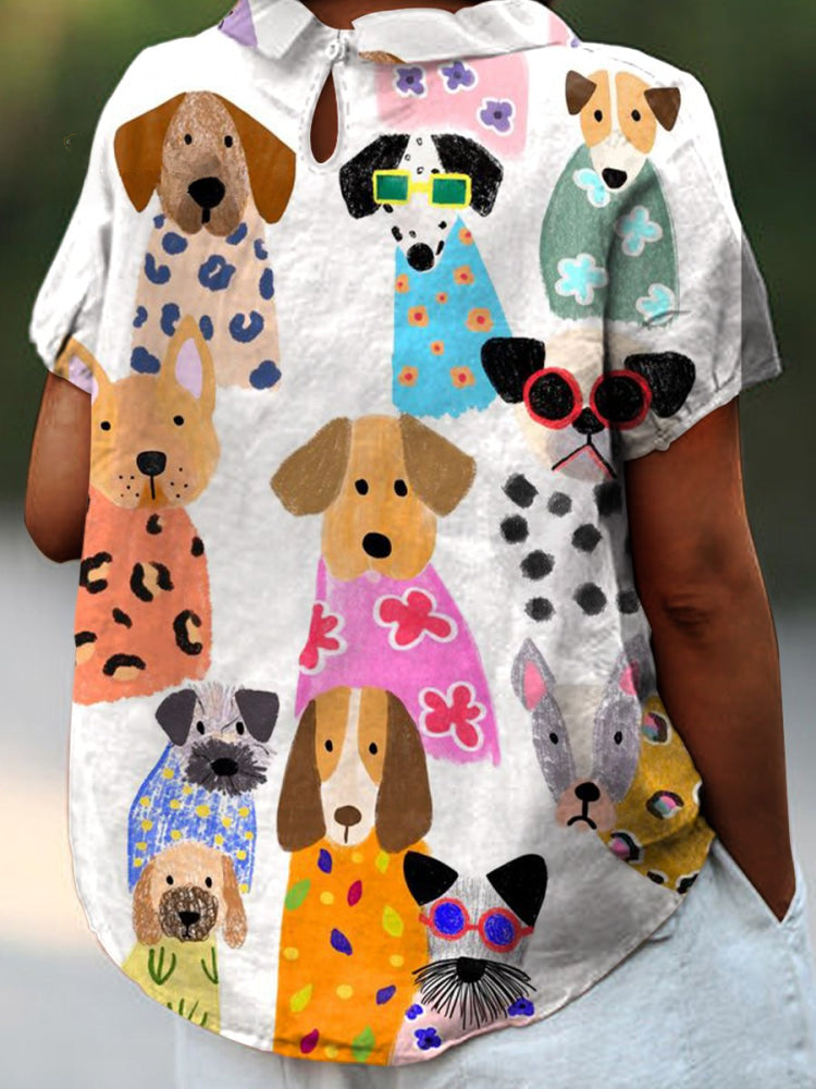 Tilly™ | Dog Print Shirt