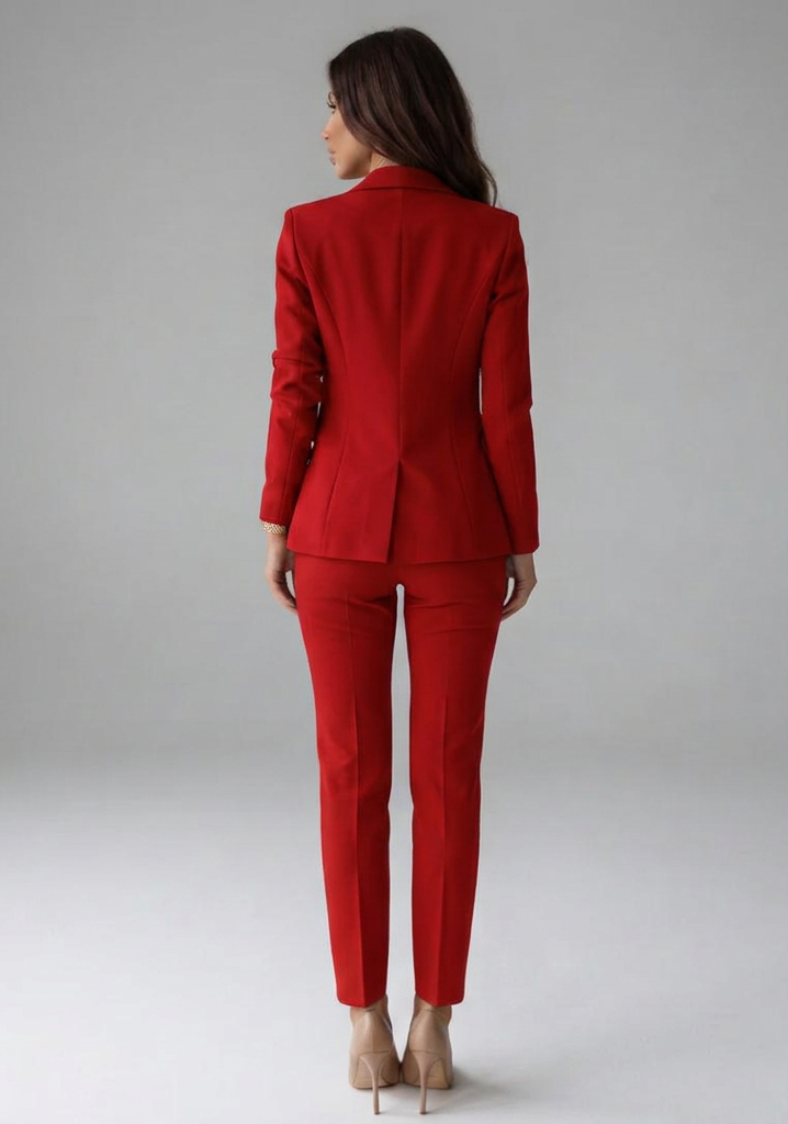Morgan Womens Double-Breasted Blazer and Trousers Set