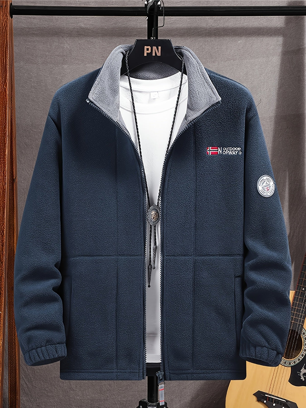 Neal Mens Fleece Jacket with Full Zip