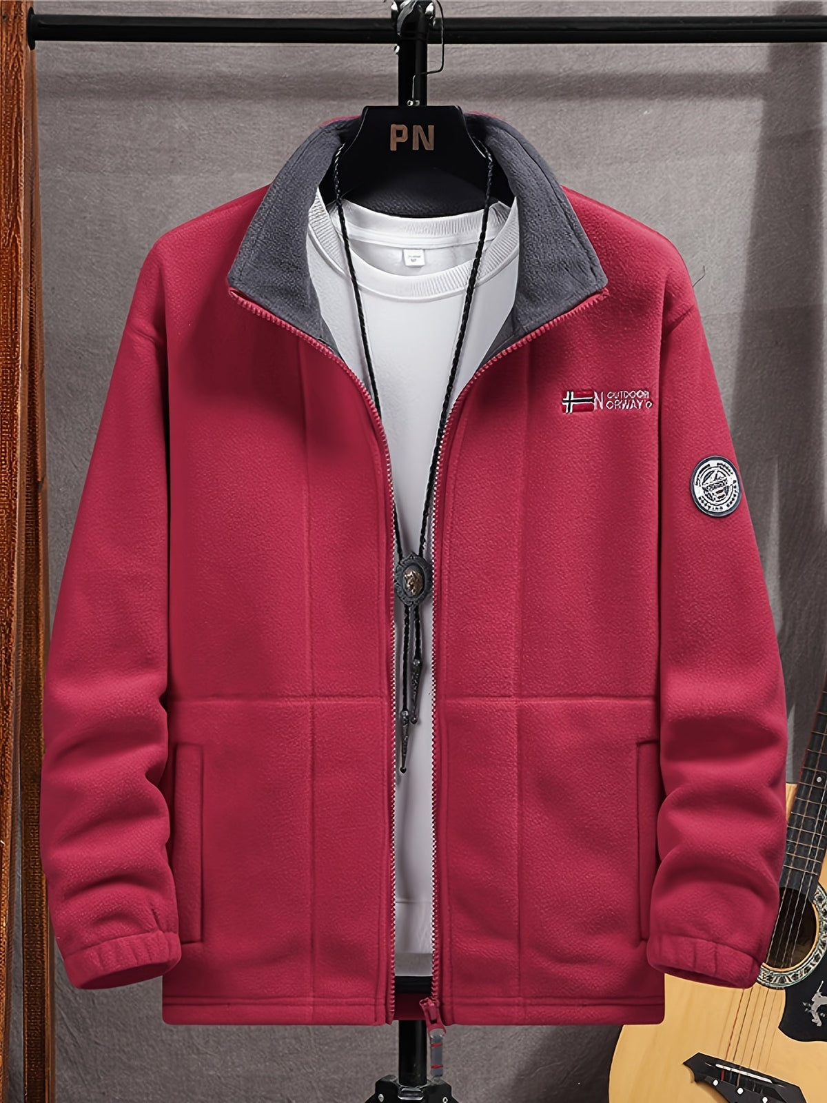 Neal Mens Fleece Jacket with Full Zip