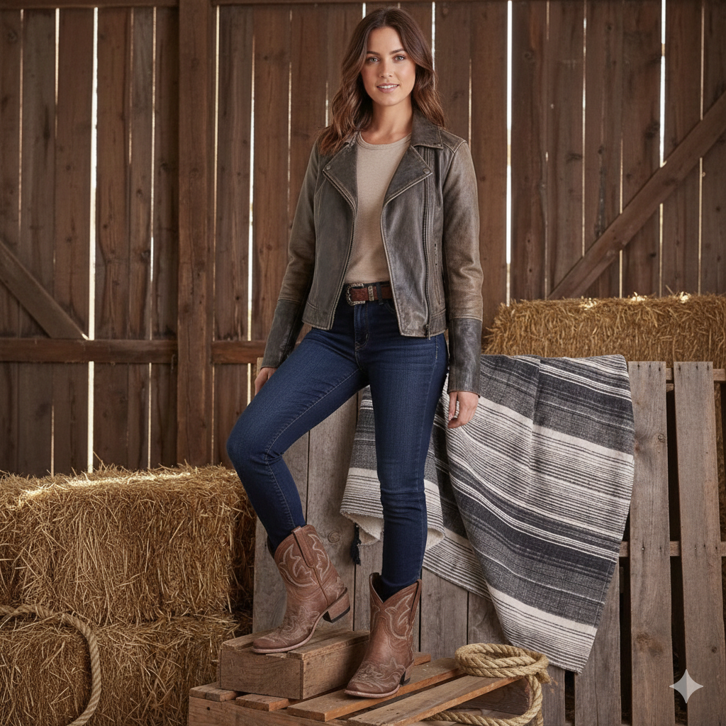 Jamie Womens Embroidered Cowgirl Ankle Boots