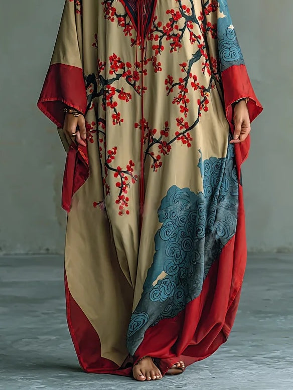 Sakura™ - Plum Blossom Batwing Dress