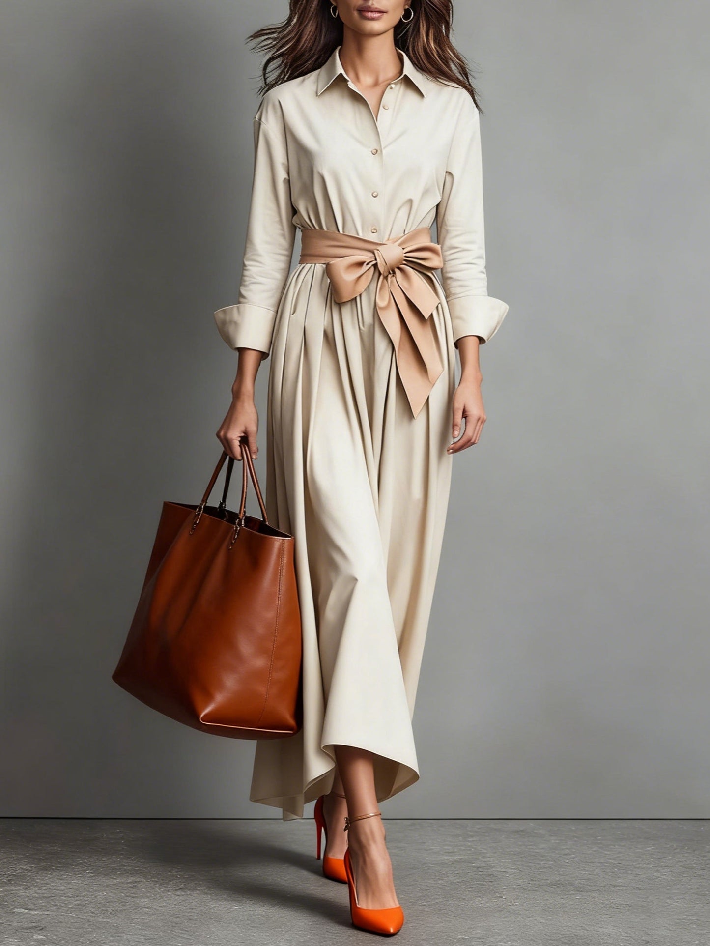 Mariel™ | Elegant Maxi Dress with Bow Detail