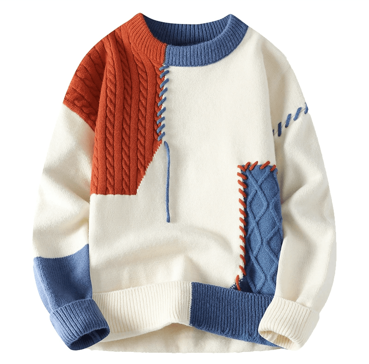 Anton | Herren Pullover mit Patch-Design — Moderner Casual Strick in 3 Farben | Westmere
