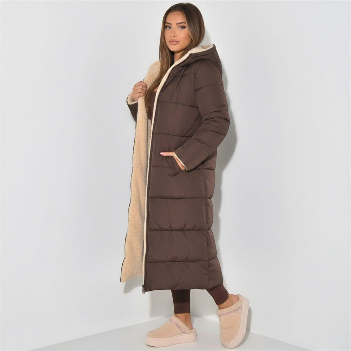 Alessia Womens Reversible Winter Jacket