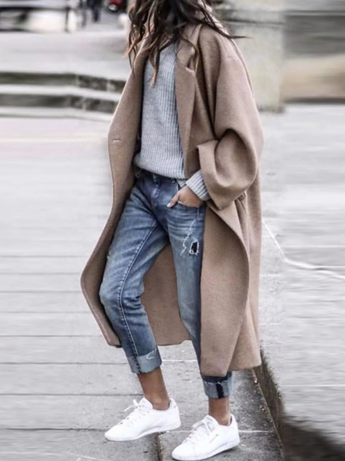 Carly Womens Oversized Long Winter Coat