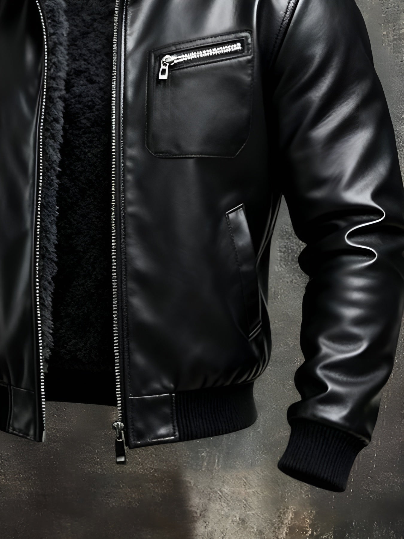 BRANDON | BLACK LEATHER JACKET