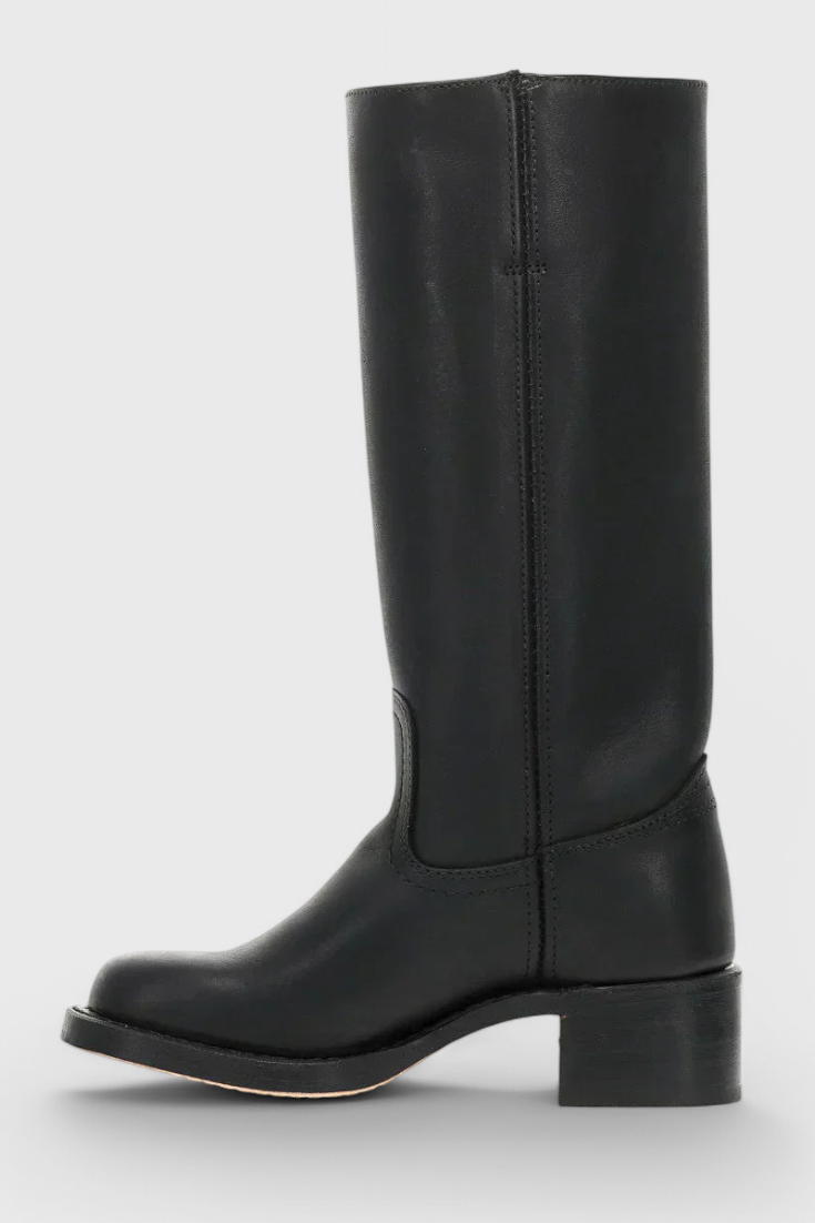 Clara Womens Knee High Boots in PU Leather