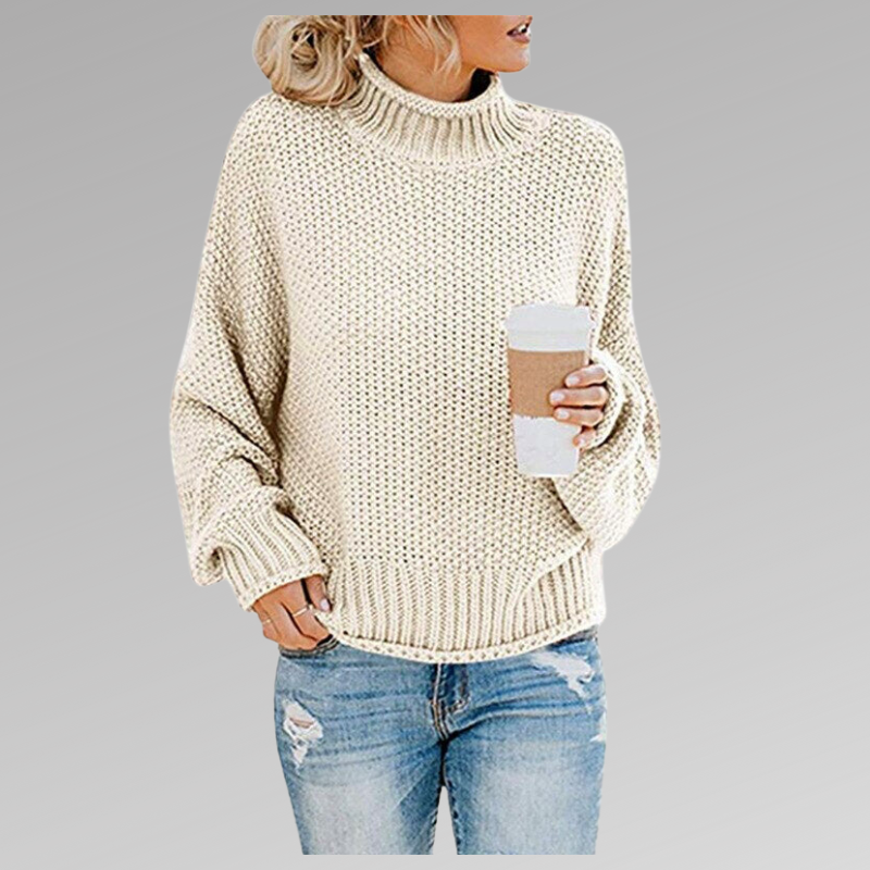 Latoya Womens Knitted Sweater in Cream