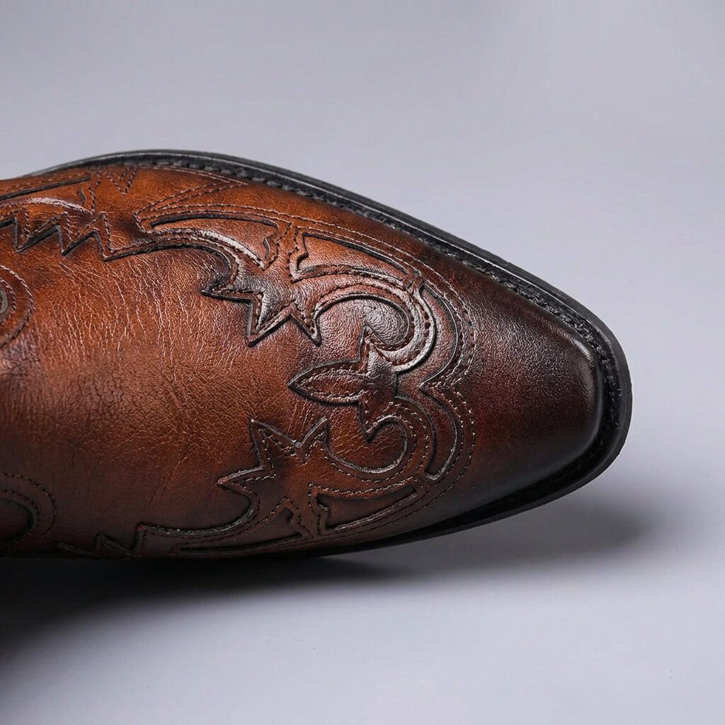 Hawkins Mens Italian Leather Vintage Boots