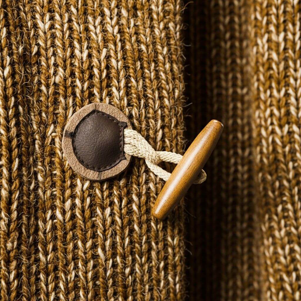 Aaron Mens Wool Blend Hooded Cardigan