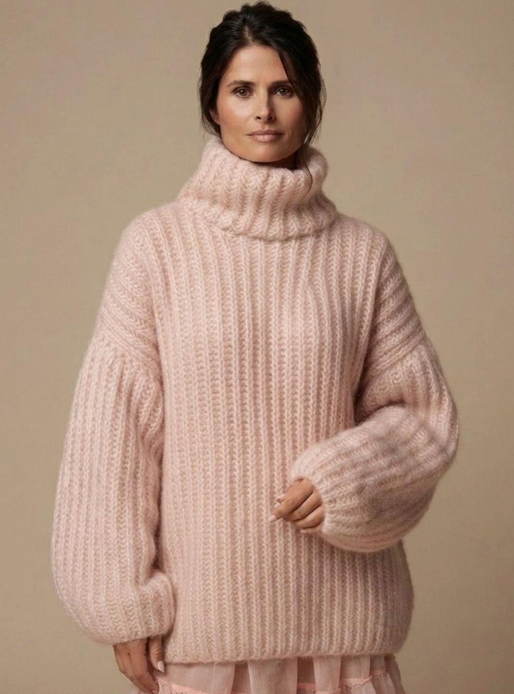 Charlotte | Damen Oversized Rollkragen Strickpullover — Flauschig Warm in 3 Farben | Westmere
