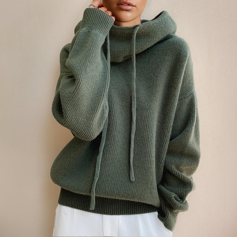 Women's Warm Sleek Sweater, Cozy Layer | Modern Flattering Cut, All-Season Wear | Green, Brown, Dark Blue or Blue | S–2XL
