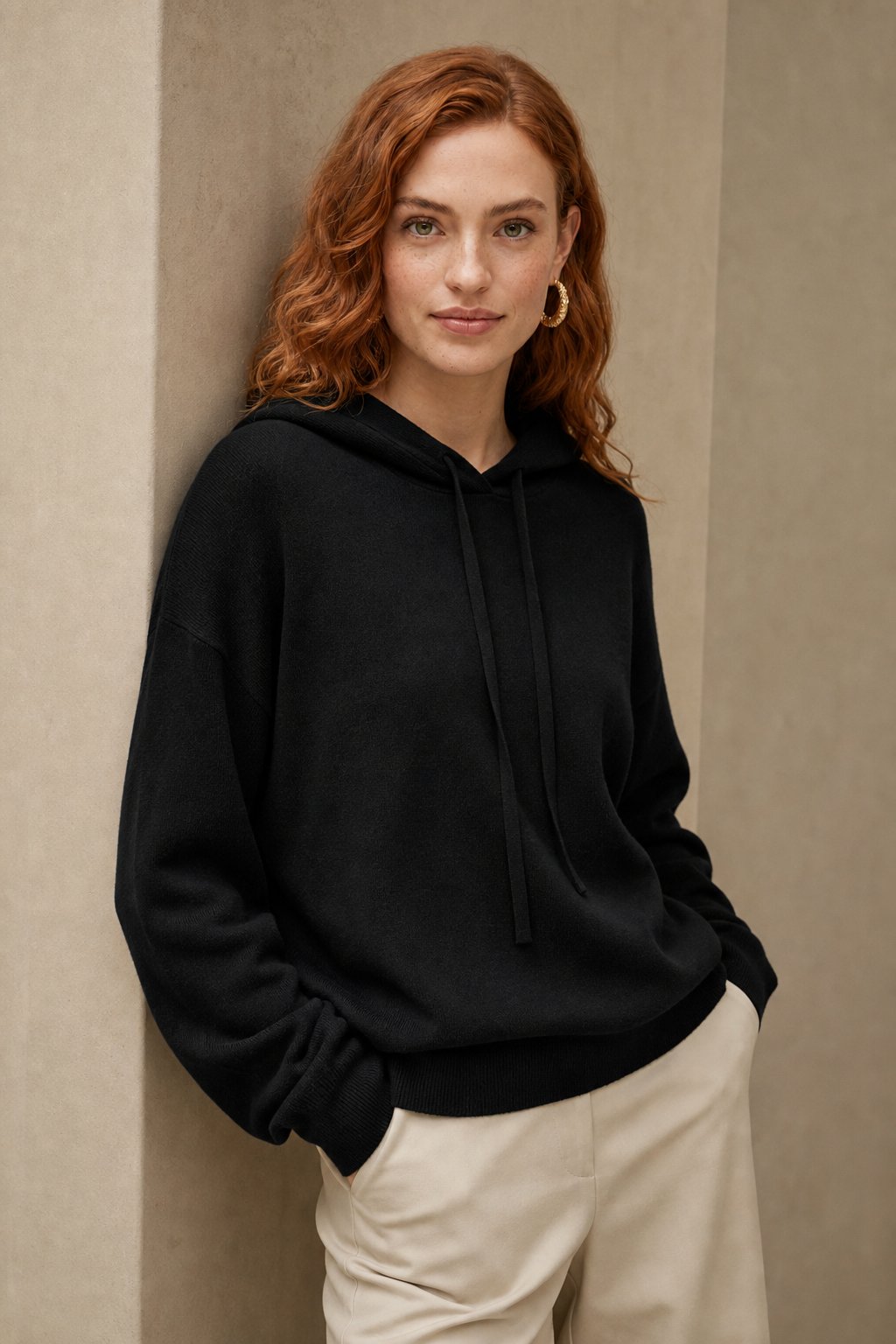 April Womens Cashmere Blend Hoodie