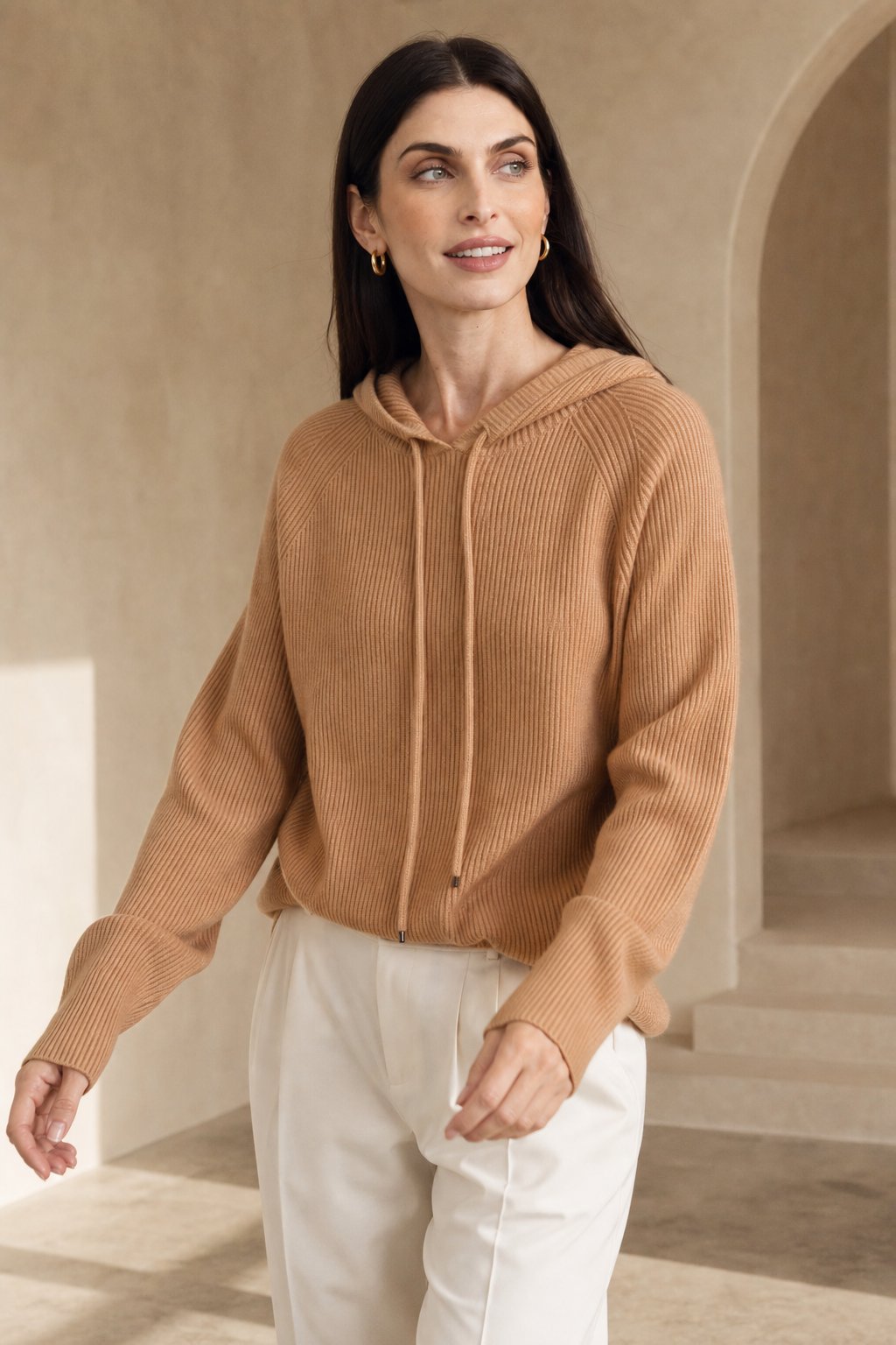 April Womens Cashmere Blend Hoodie