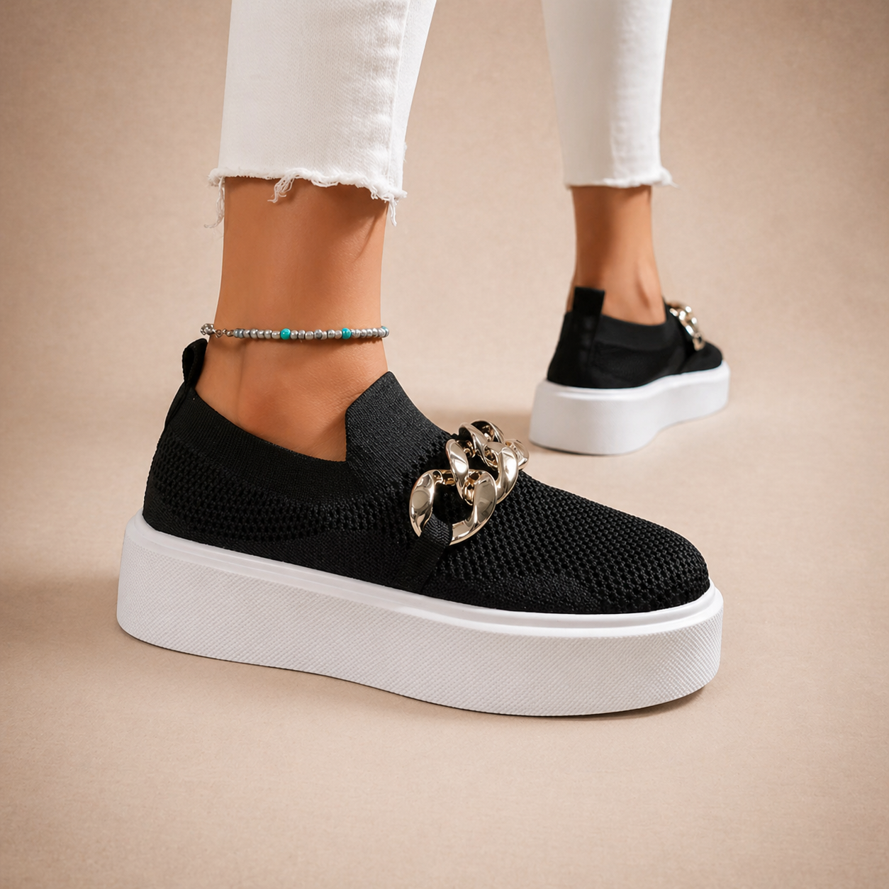 Arvelle™ | Shoes with Metal Chain