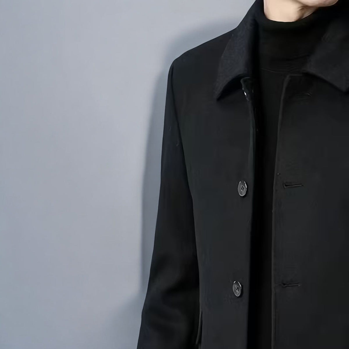 Eduard Mens Single-Breasted Winter Coat
