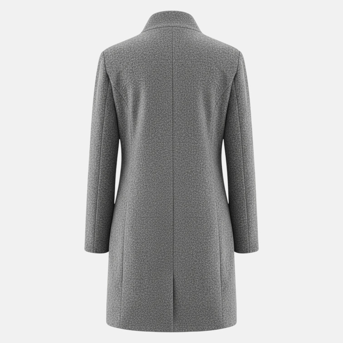 Elara Womens Winter Coat with Stand-Up Collar and Side Pockets