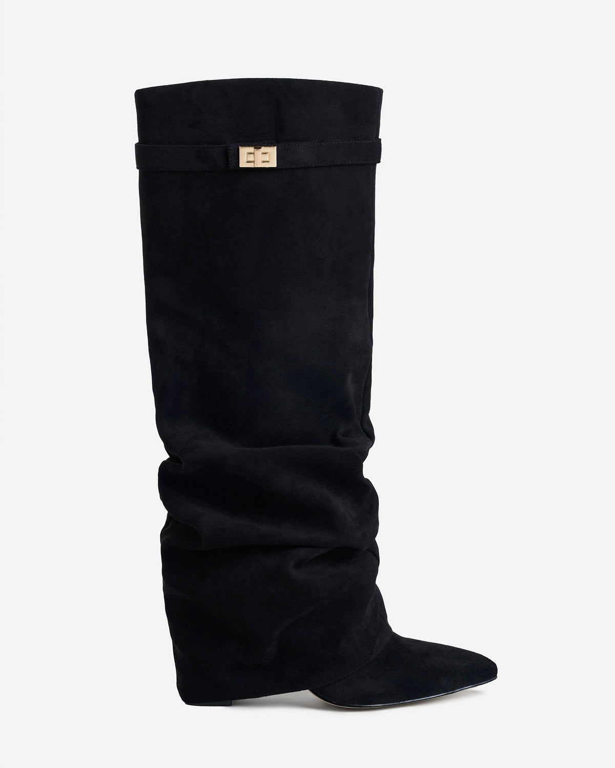 Jill Womens Knee High Boots with Hidden Heel