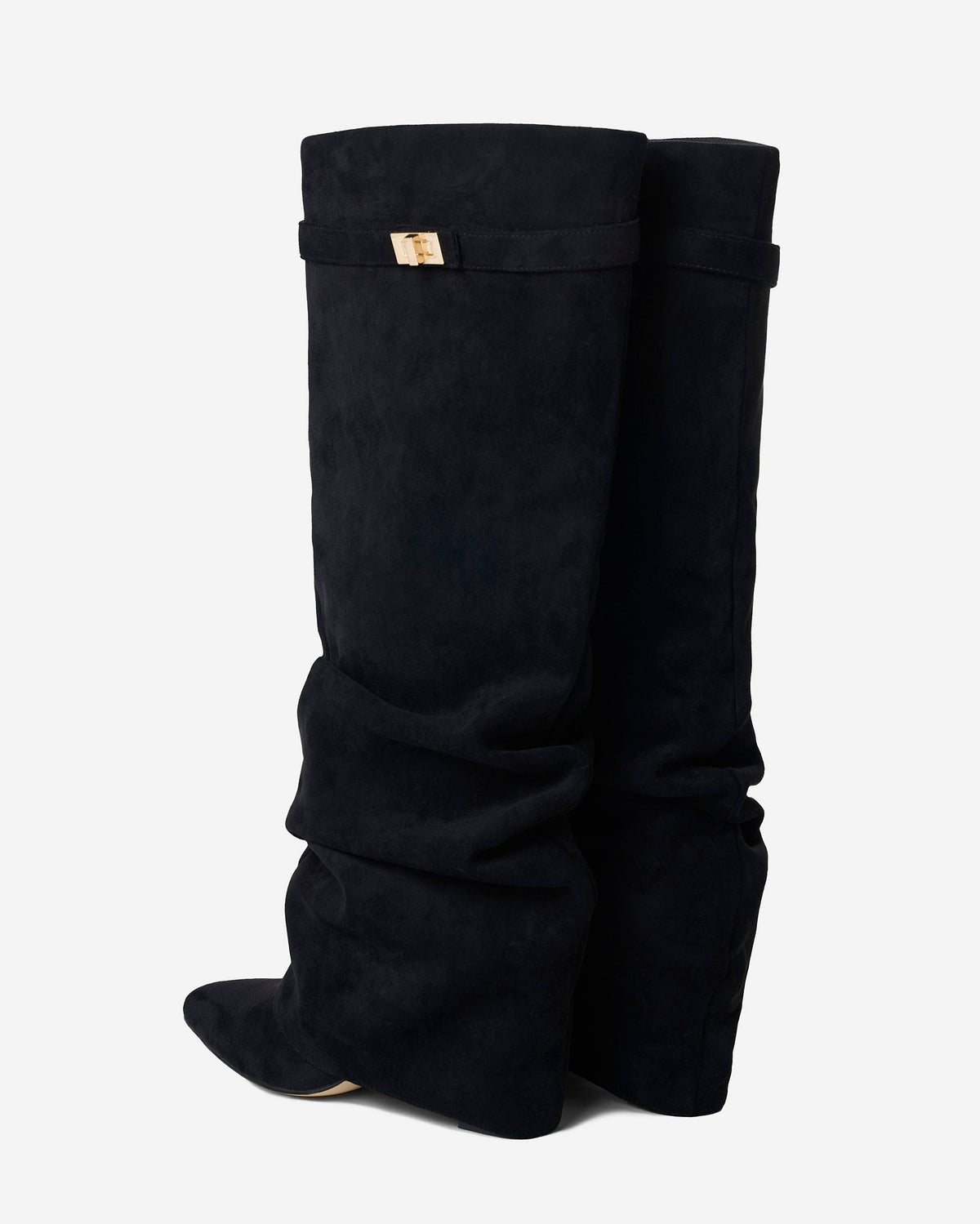 Jill Womens Knee High Boots with Hidden Heel