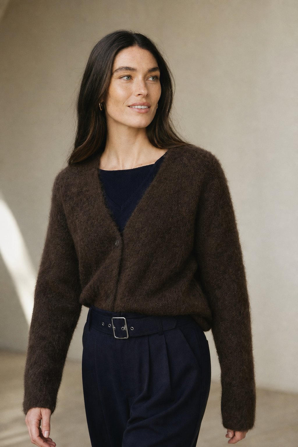 Vanessa Womens Oversized Cardigan Sweater with Soft Cashmere-Like Feel