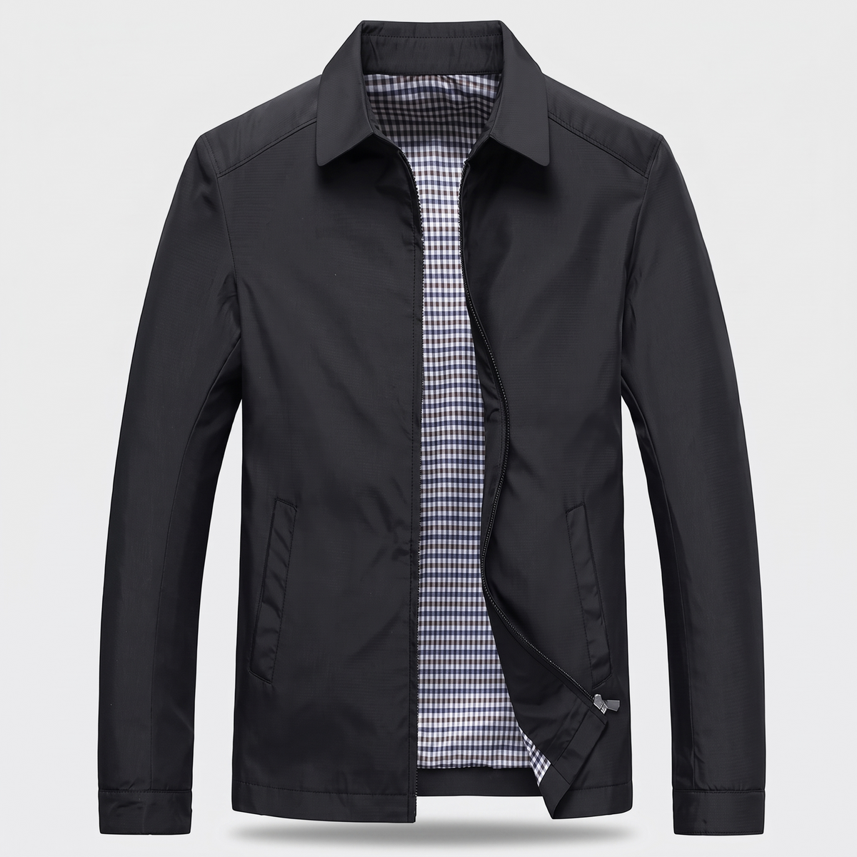 Axton | Mens Elegant Collared Jacket — Smart-Casual Layer in 3 Colors M–3XL | Westmere