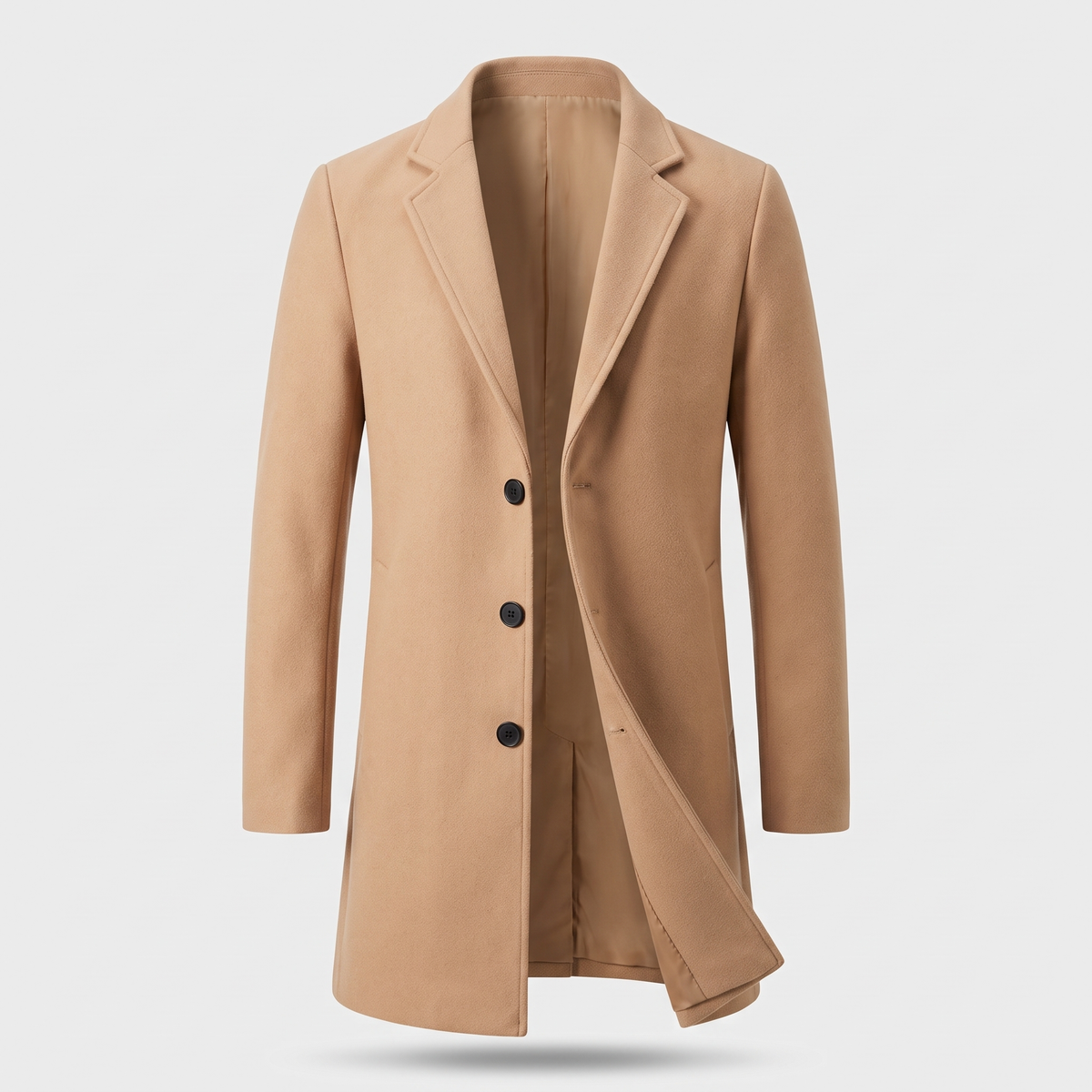 Dietmar | Mens Single-Breasted Coat with Slim Silhouette — Slim Winter Coat in 6 Colors M–3XL | Westmere