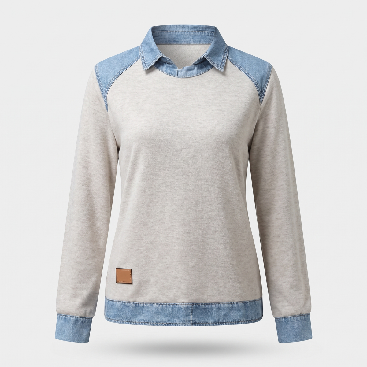 Women's Trendy Long-Sleeve Sweater, Fitted Silhouette | Sleek Modern Cut, Everyday Layer | 6 Colorways | S–3XL