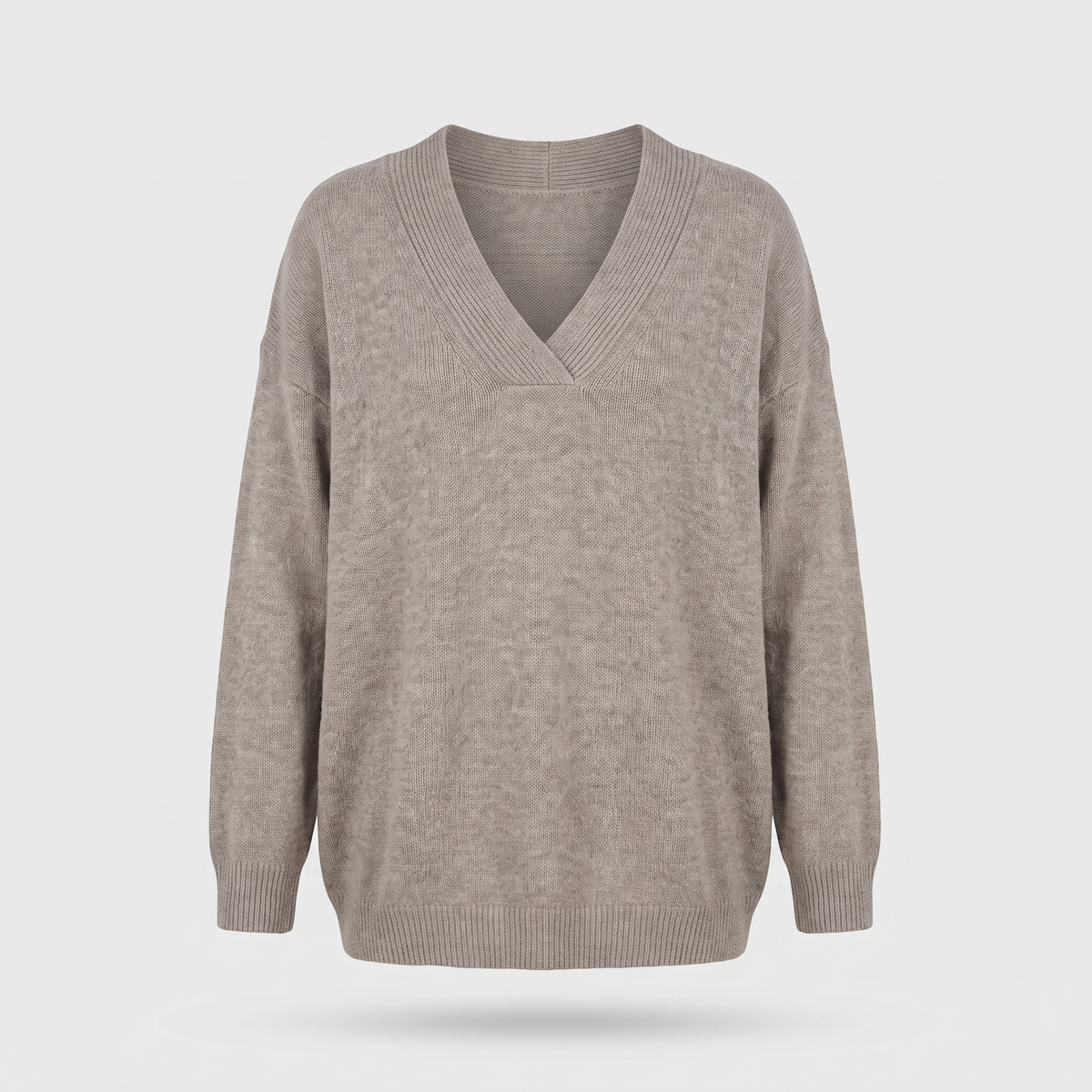 Anwen | Women's Relaxed Fit V-Neck Knit Sweater — Soft Layering Pullover with Ribbed Trim | Westmere