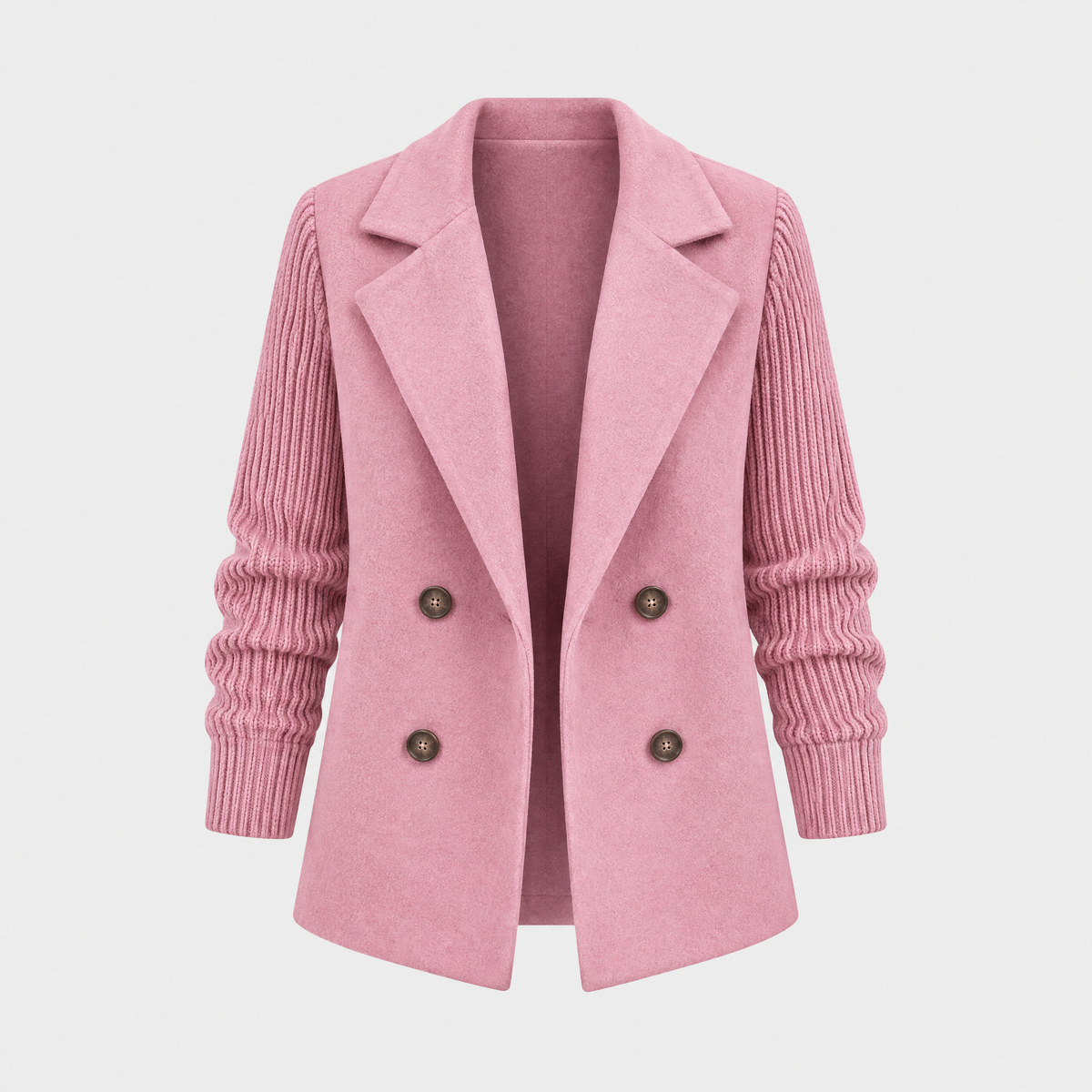 Women's Tailored Mid-Length Coat, Button Front | Sleek Silhouette, Elegant Detailing | 5 Colorways | S–5XL