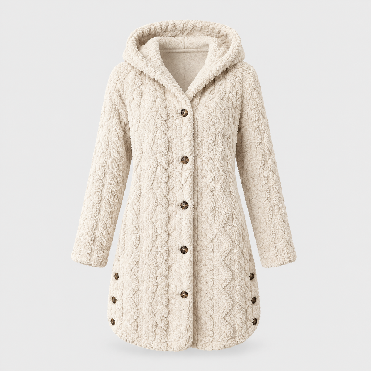 Women's Plush Hooded Cardigan, Ultra-Soft Layer | Roomy Hood, Relaxed Draped Everyday Fit | 8 Colorways | S–2XL