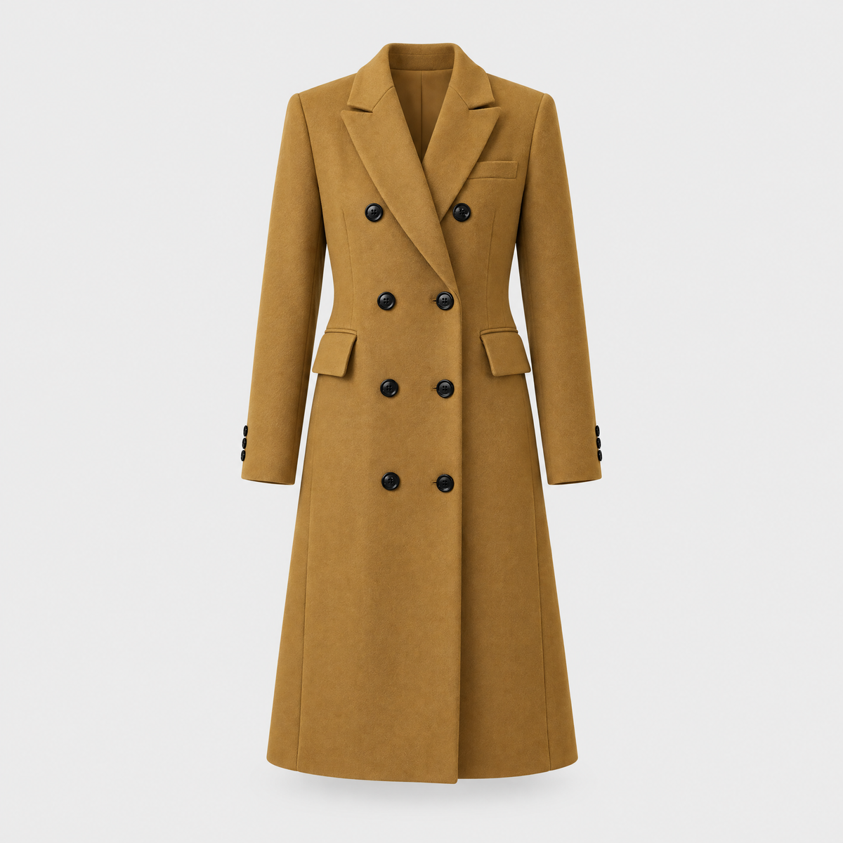 Women's Warm Overcoat, Tailored Everyday Cut | Streamlined Silhouette, Functional Pockets | 5 Colorways | S–5XL