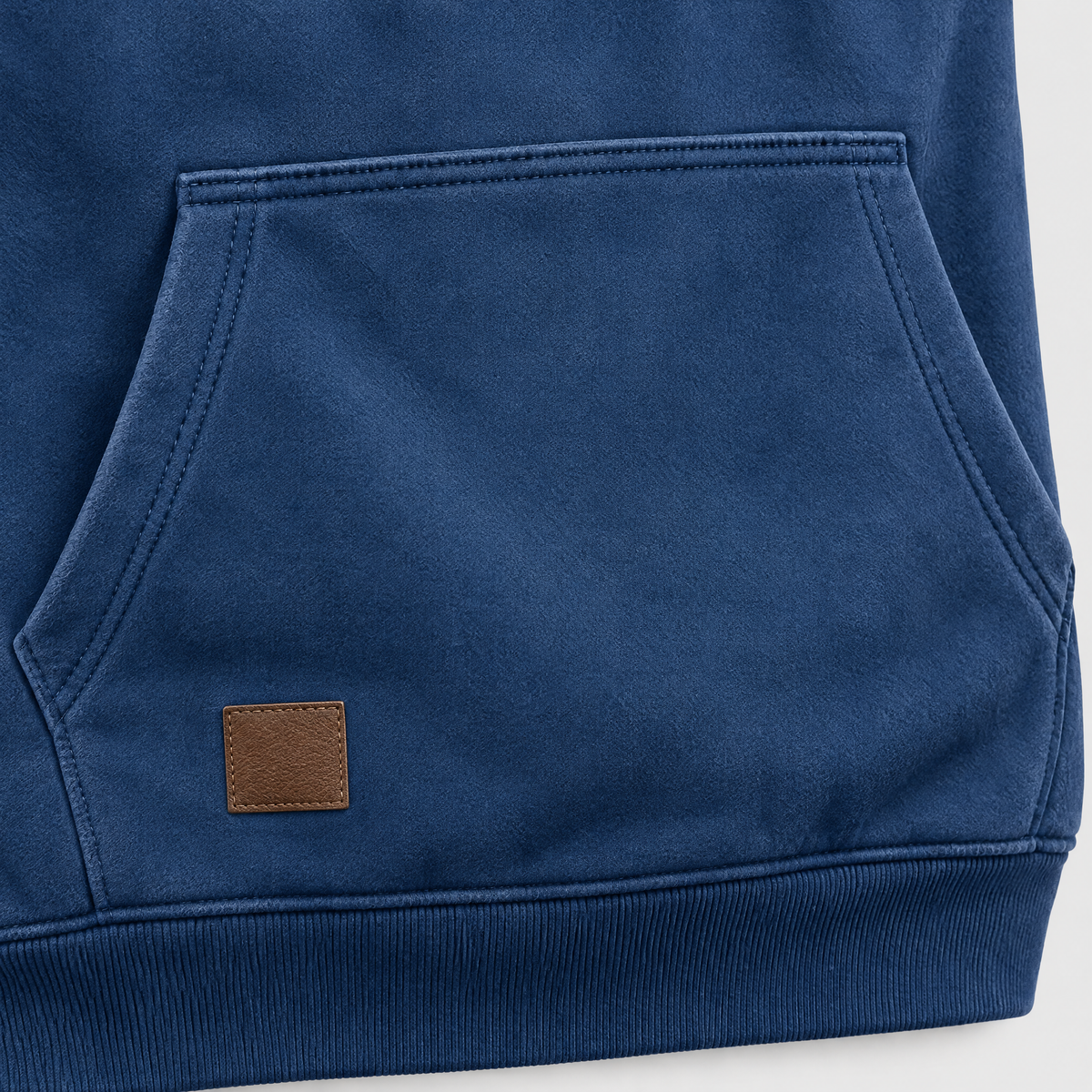 Scott Mens Half-Zip Hoodie with Chest Cargo Pockets, kangaroo pocket detail
