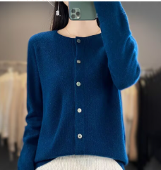Women's Buttoned Cardigan, Relaxed Silhouette | Elegant Button Details, Everyday Layer | 14 Colorways | S–2XL