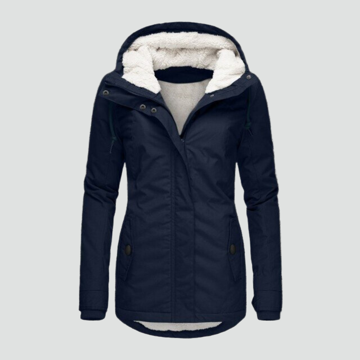 Lacey Womens Winter Jacket with Hood and Fleece Lining