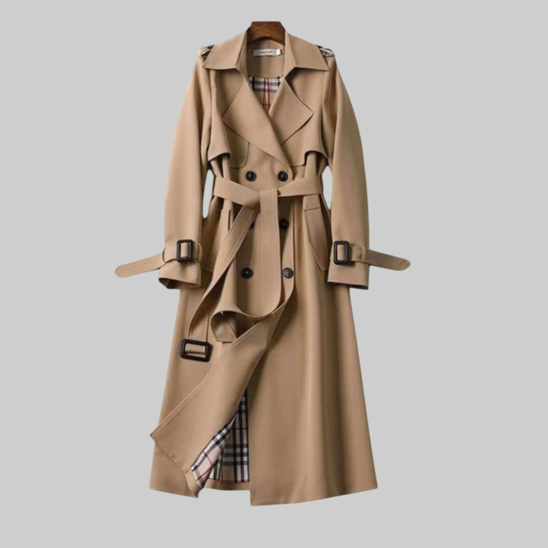 Women's Classic Trench Coat, Tailored Fit | Refined Details, Transitional-Weather Layer | 5 Colorways | XS–3XL