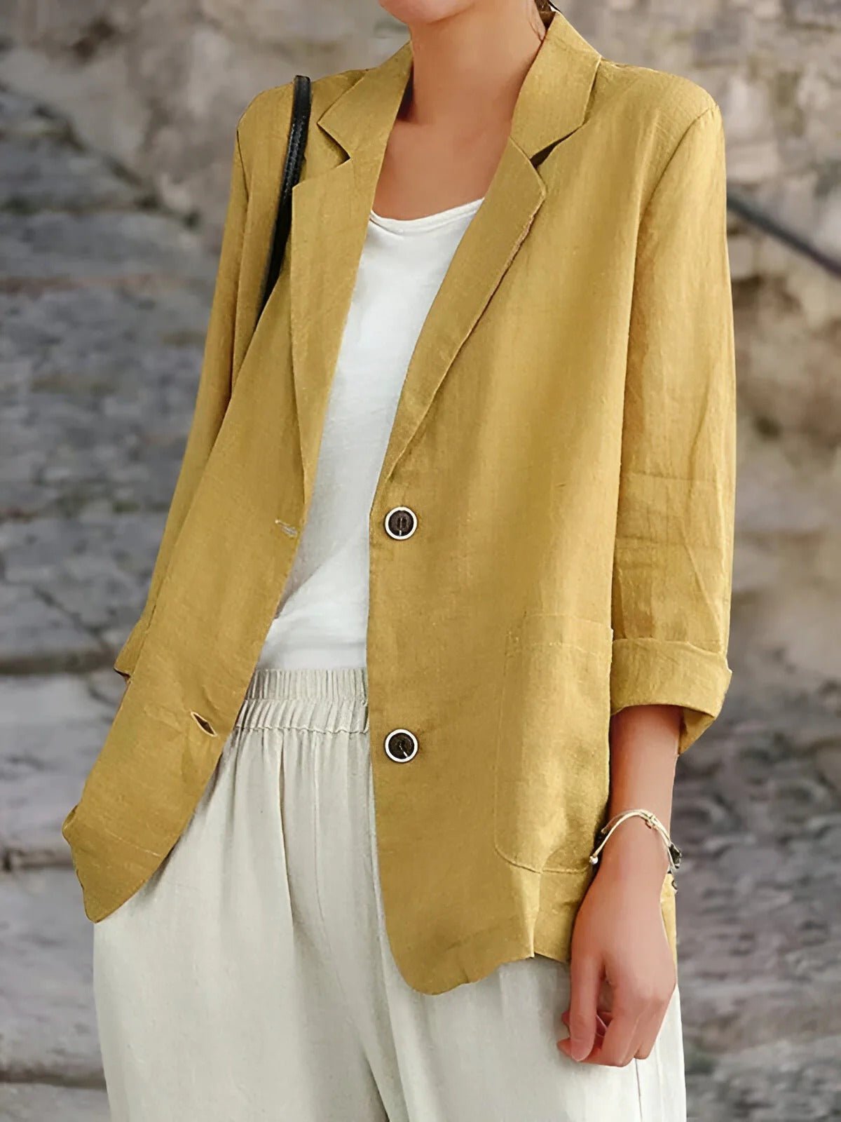 Women's Double-Breasted Tailored Blazer, Notched Lapels | Waist-Defining Cut, Long Sleeves | 4 Colorways | S–XL