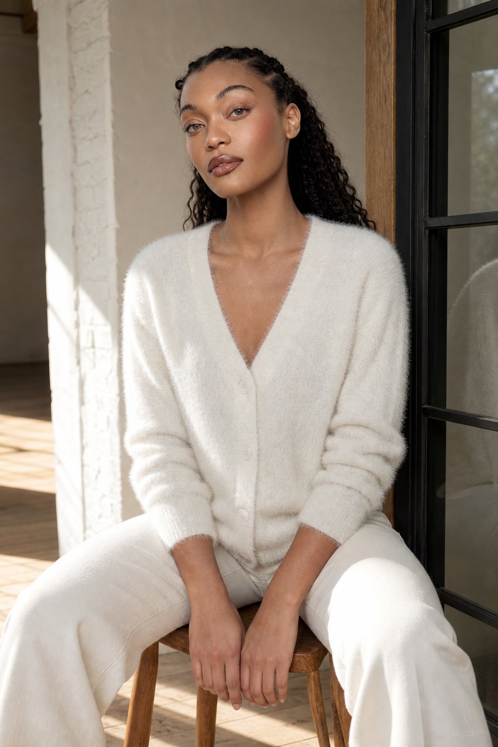 Vanessa Womens Oversized Cardigan Sweater with Soft Cashmere-Like Feel