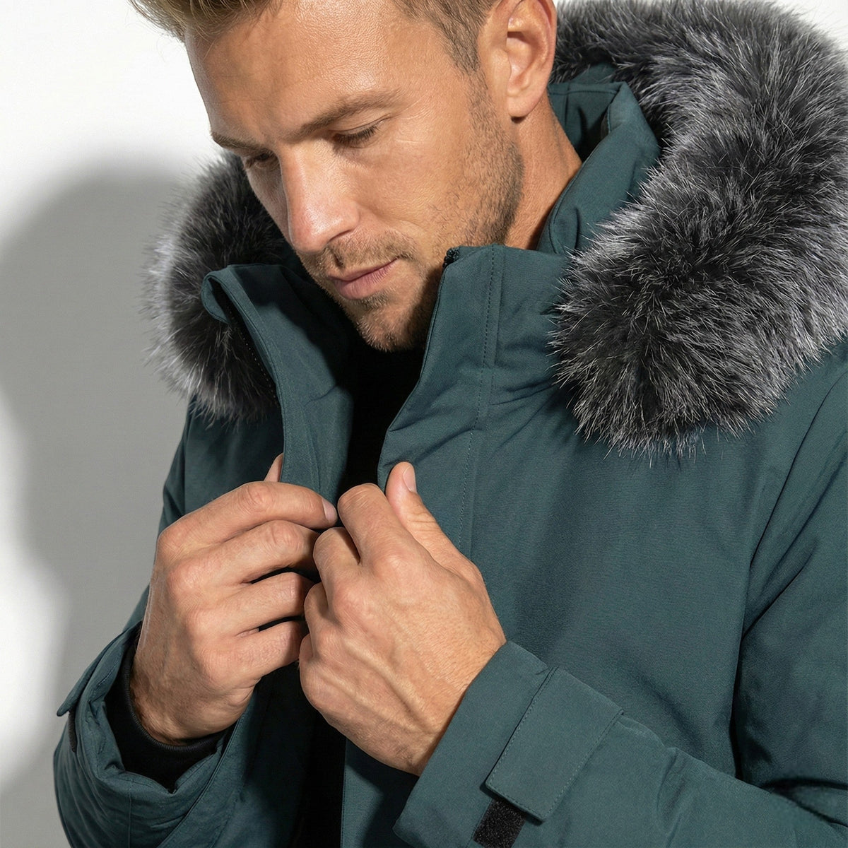 Cole Mens Winter Parka Jacket with Hood