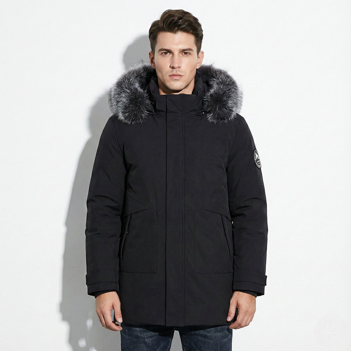 Cole Mens Winter Parka Jacket with Hood