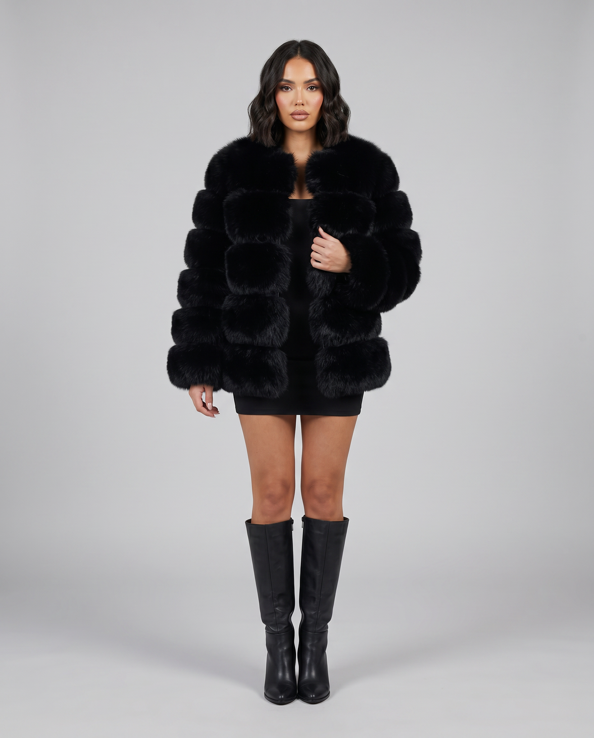 Lisa Womens Faux Fur Jacket, Soft and Warm