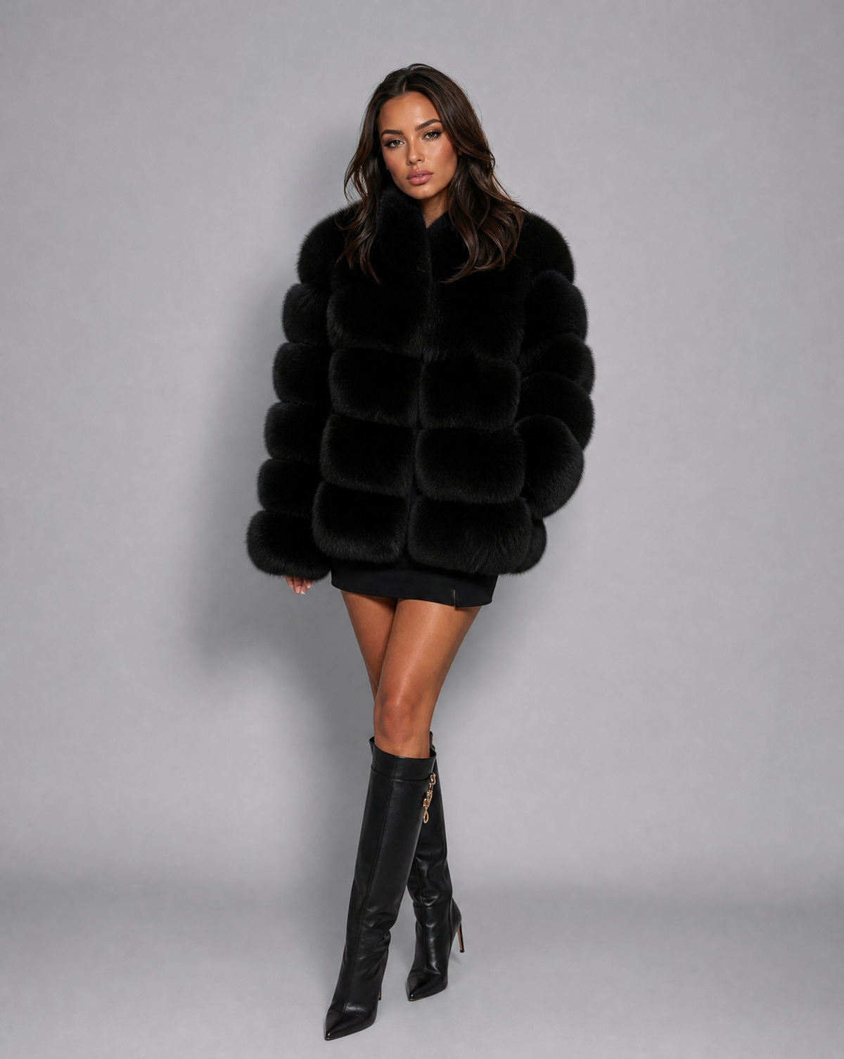 Lisa Womens Faux Fur Jacket, Soft and Warm