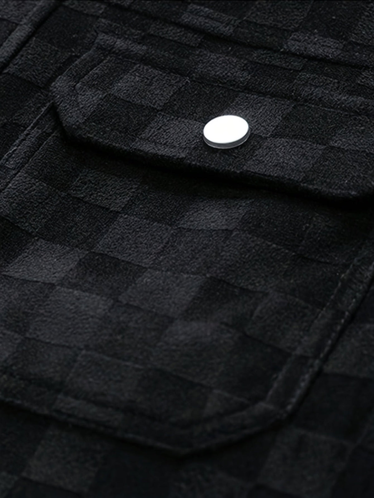 Mavrick Mens Checkered Suede Jacket with Satin Lining