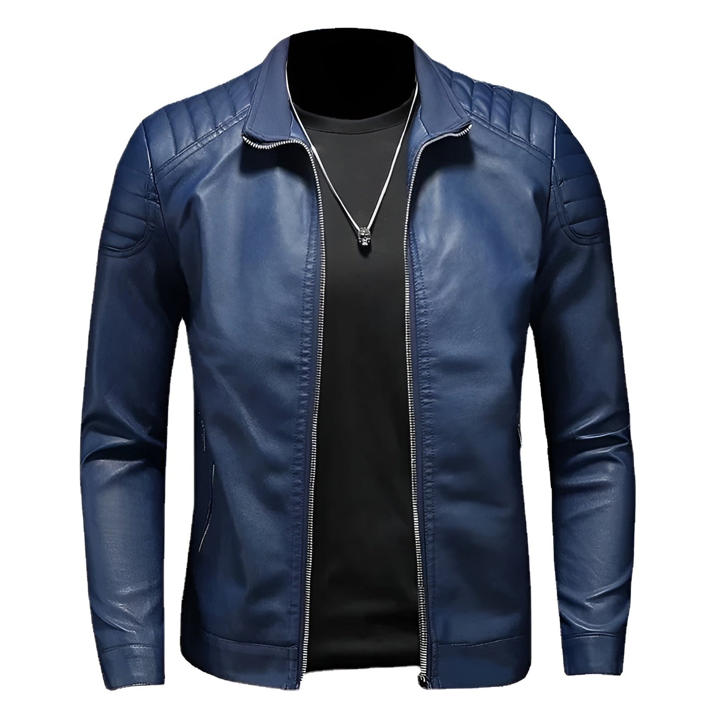 Walter | Leather jacket with collar