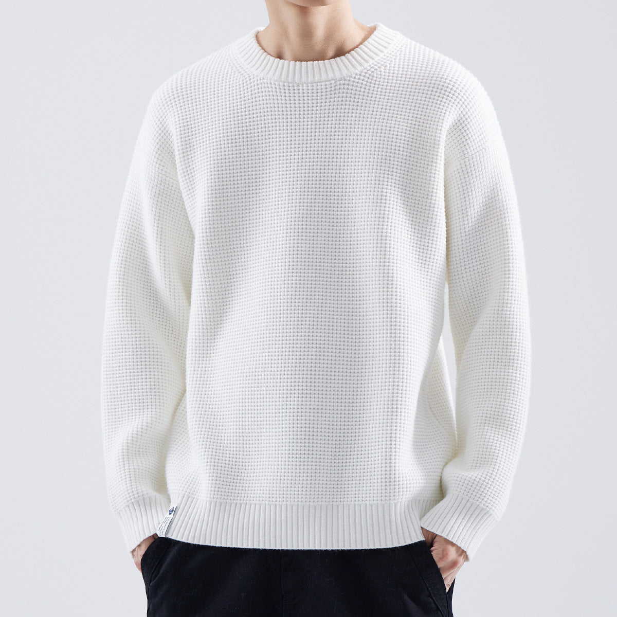 Adrian | Herren Strukturierter Rundhals Pullover — Minimalistischer Winter-Knit in 6 Farben | Westmere