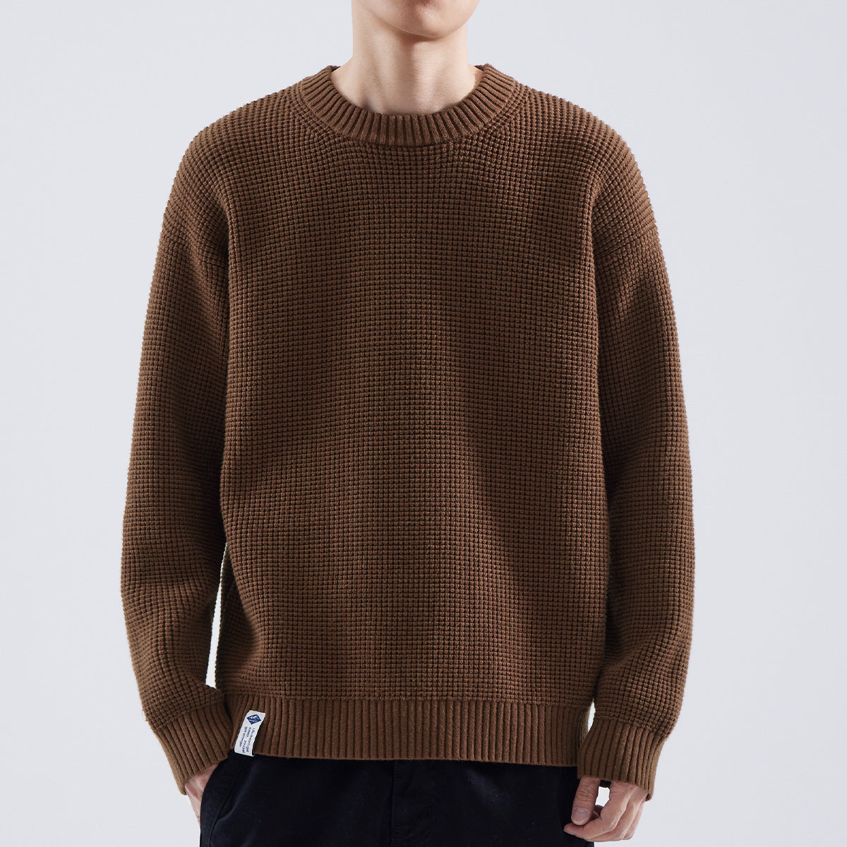 Adrian | Herren Strukturierter Rundhals Pullover — Minimalistischer Winter-Knit in 6 Farben | Westmere